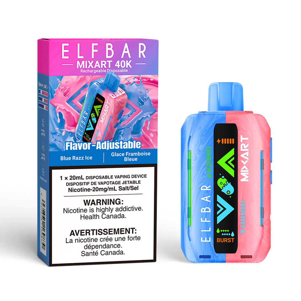 Elf Bar MixArt 40K Disposable Vape - Blue Razz Ice