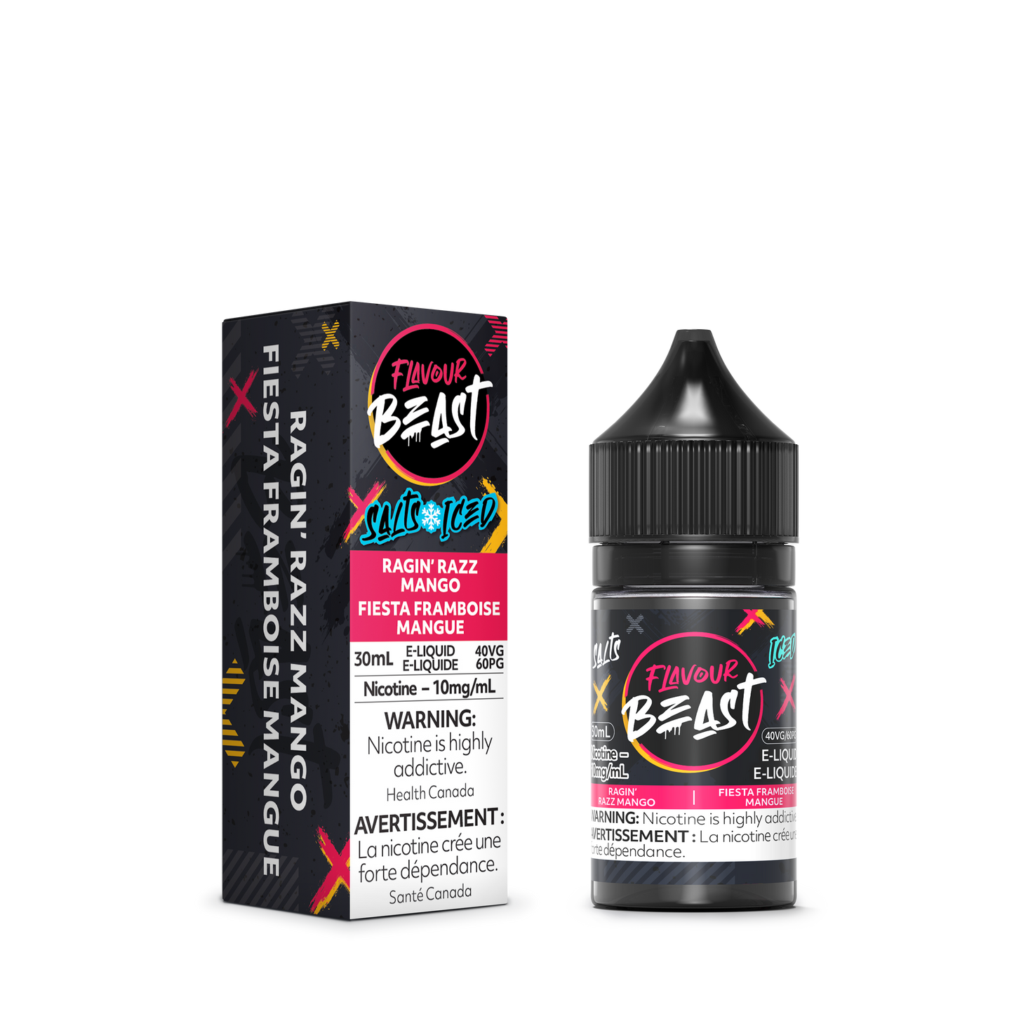 Flavour Beast Salt 20mg/ml - Ragin' Razz Mango Iced