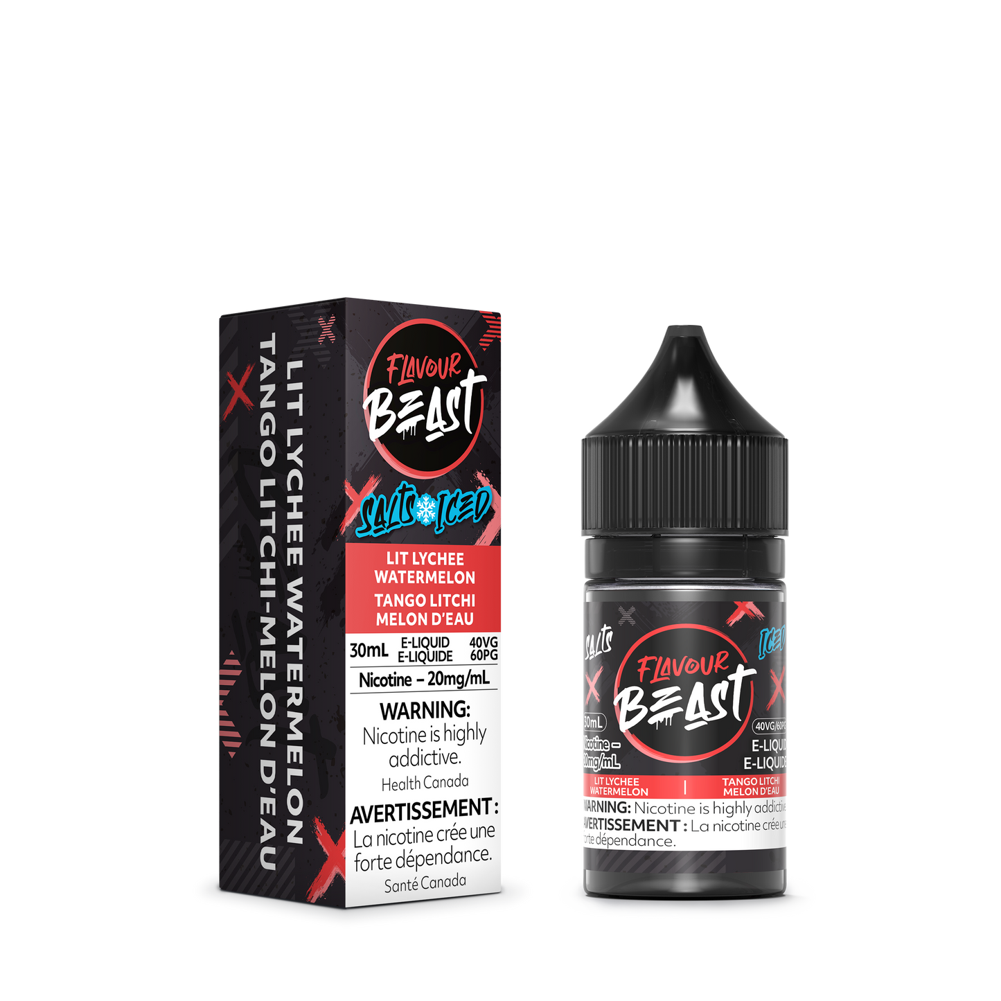 Flavour Beast Salt 20mg/ml - Lit Lychee Watermelon Iced