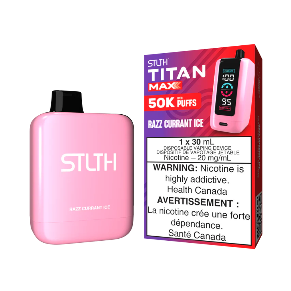Stlth Titan Max 50K - Razz Currant Ice