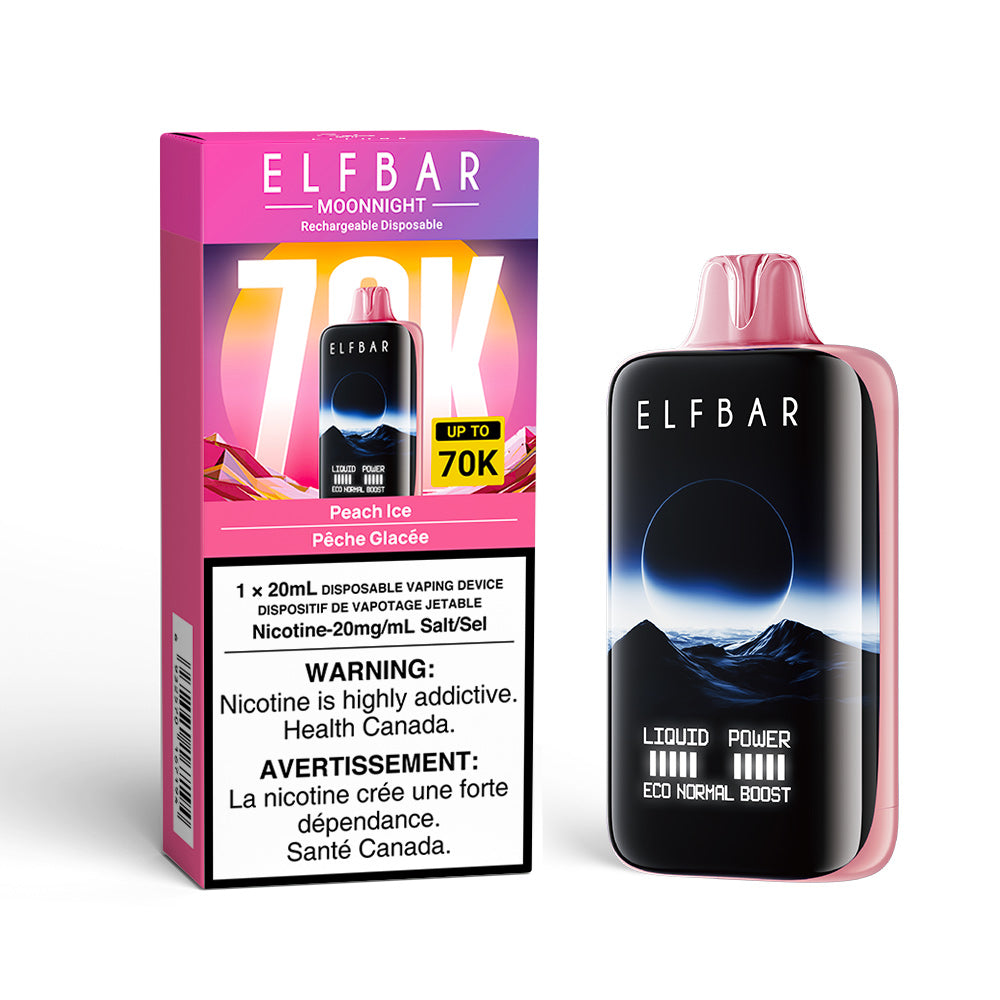 Elf Bar MoonNight 70K Disposable Vape - Peach Ice