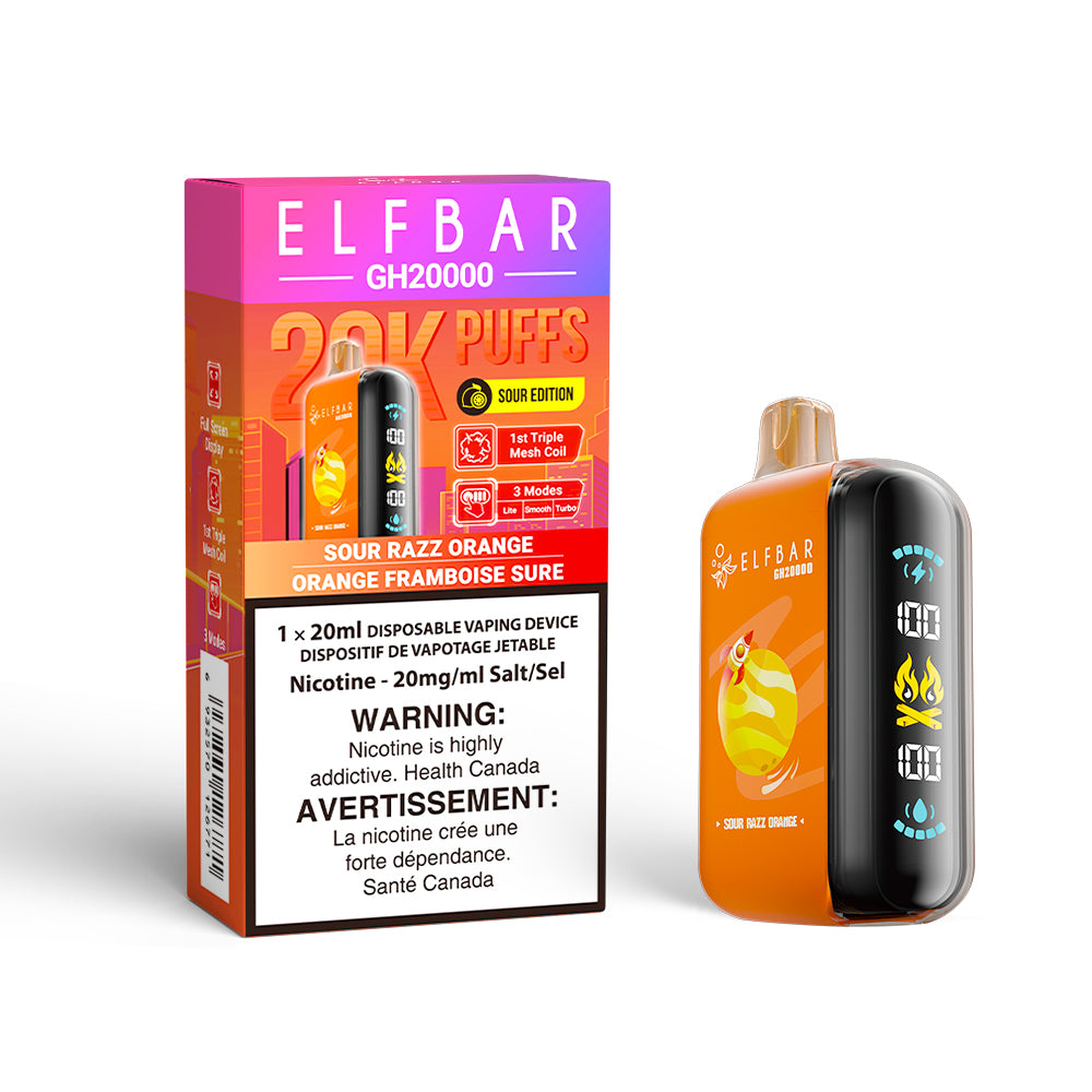 Elf Bar GH20K Disposable Vape - Sour Razz Orange