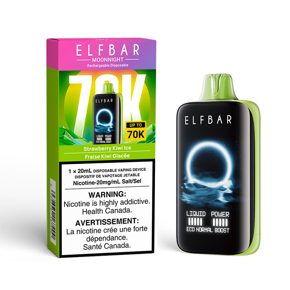 Elf Bar MoonNight 70K Disposable Vape - Strawberry Kiwi Ice