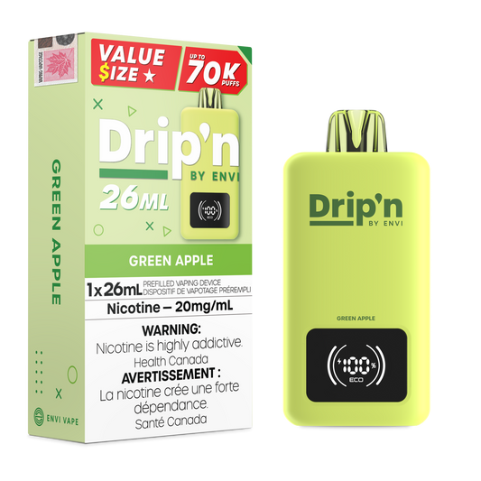 Drip'n 26ML Disposable - Green Apple