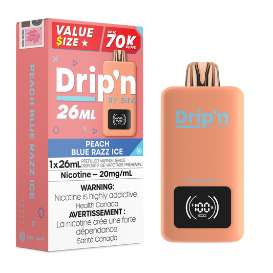 Drip'n 26ML Disposable - Peach Blue Razz Ice