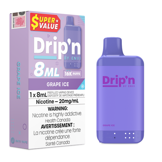 Drip'n 8ml Disposable - Grape Ice