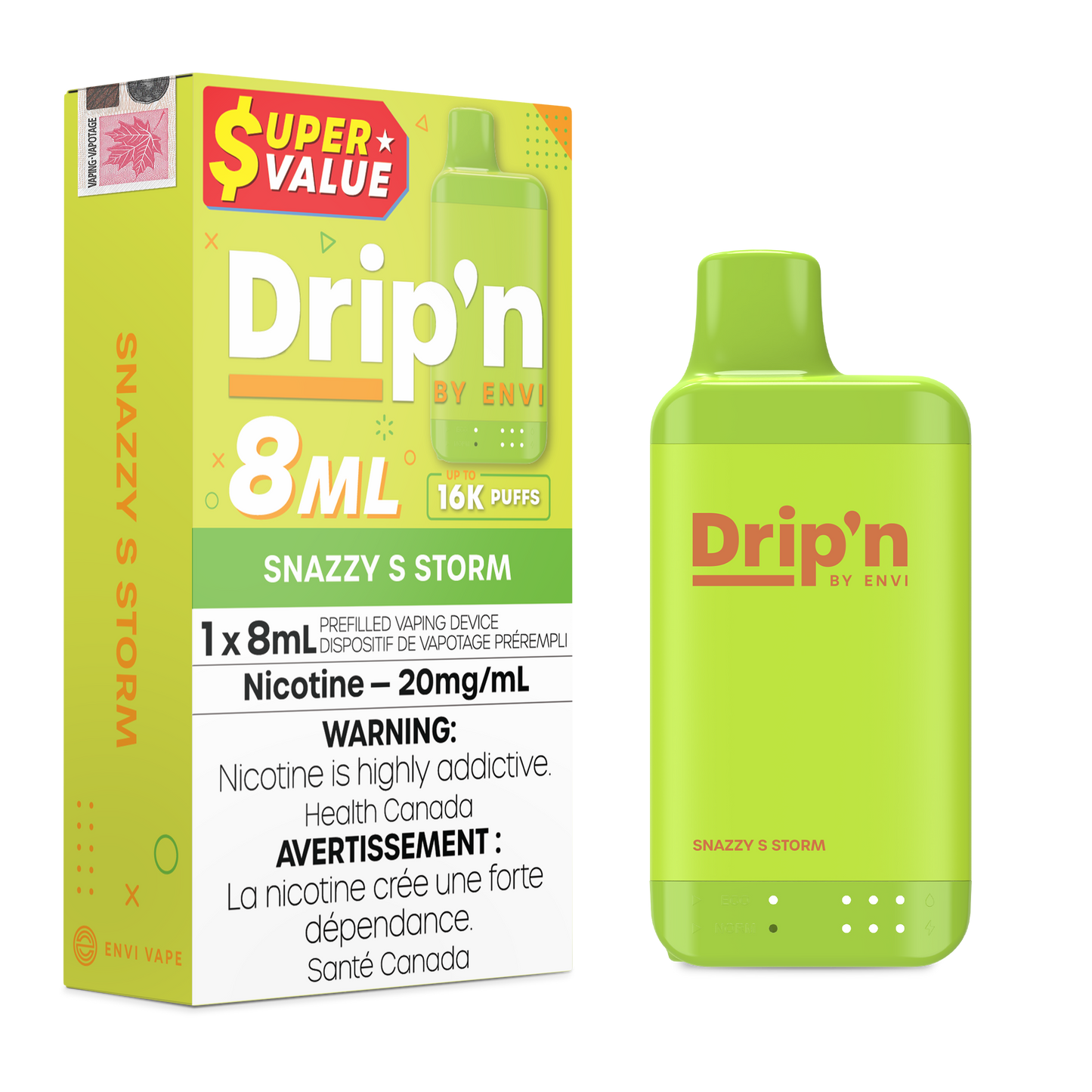 Drip'n 8ml Disposable - Snazzy S Storm