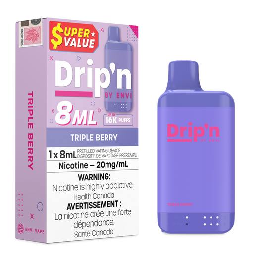 Drip'n 8ml Disposable - Triple Berry