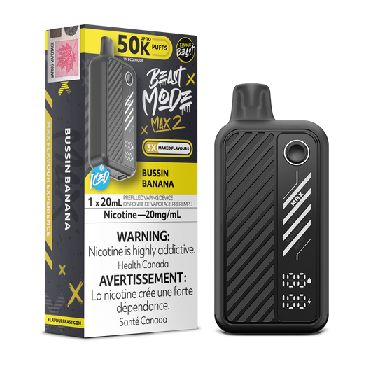 Flavour Beast Mode Max 2 Disposable Vape - Bussin Banana