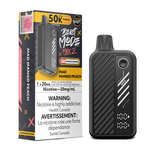 Flavour Beast Mode Max 2 Disposable Vape - Mad Mango Peach