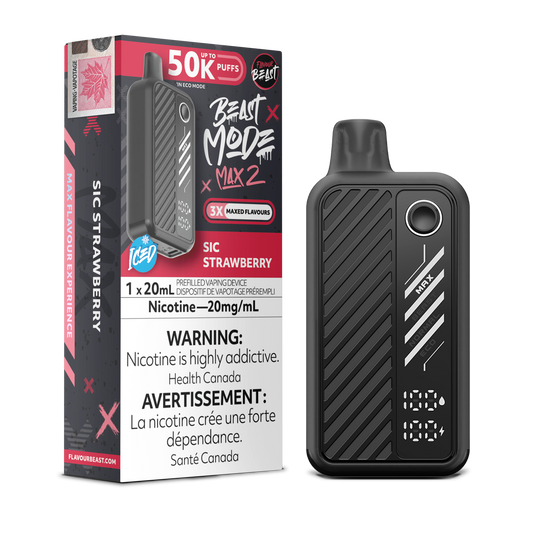 Flavour Beast Mode Max 2 Disposable Vape - Sic Strawberry