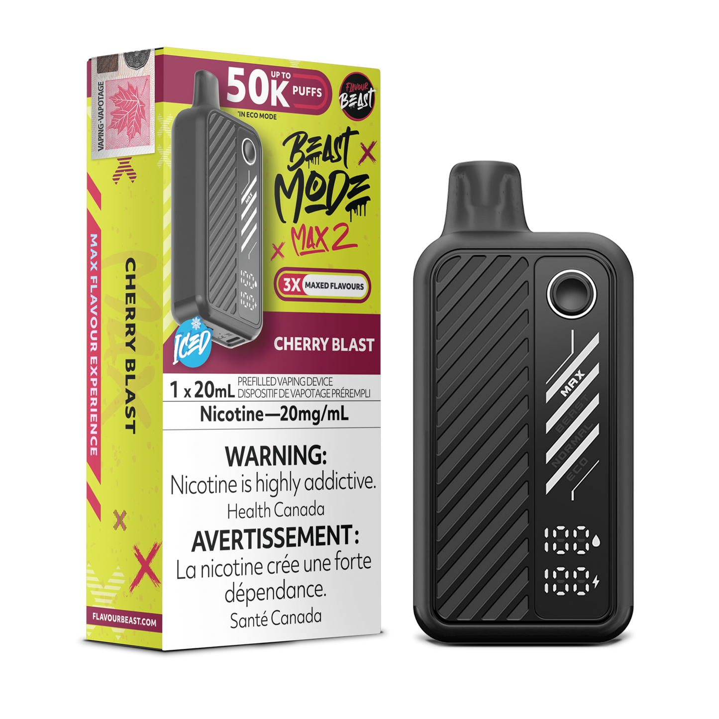 Flavour Beast Mode Max 2 Disposable Vape - Cherry Blast