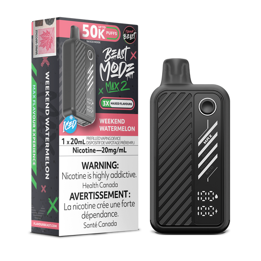 Flavour Beast Mode Max 2 Disposable Vape - Weekend Watermelon