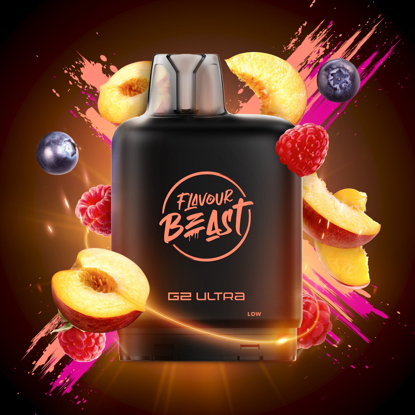 Level X Flavour Beast G2 Ultra - Packin' Peach Berry