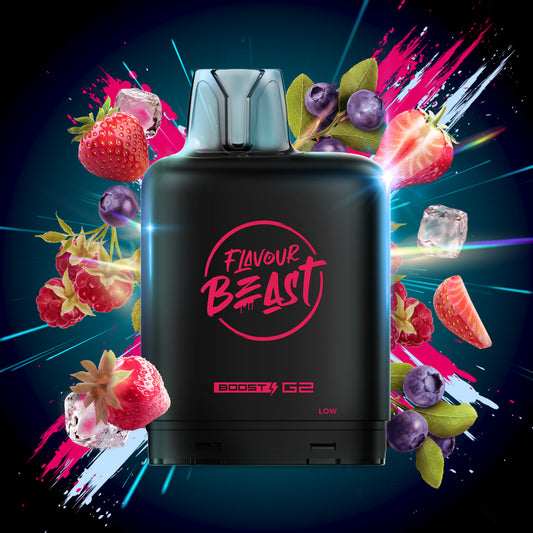 Level X Flavour Beast Boost G2 Pod - Strawberry Raspberry Blueberry Iced