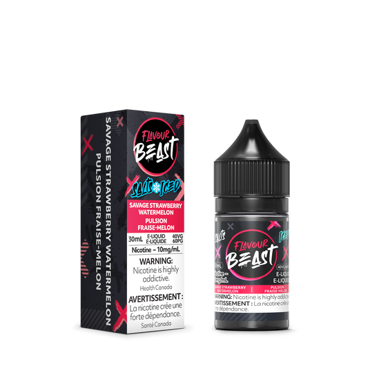 Flavour Beast Salt 20mg/ml - Savage Strawberry Watermelon Iced