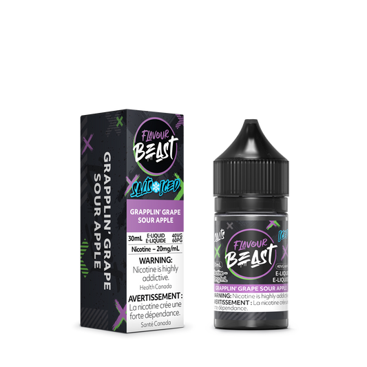 Flavour Beast Salt 20mg/ml - Grapplin' Grape Sour Apple Iced