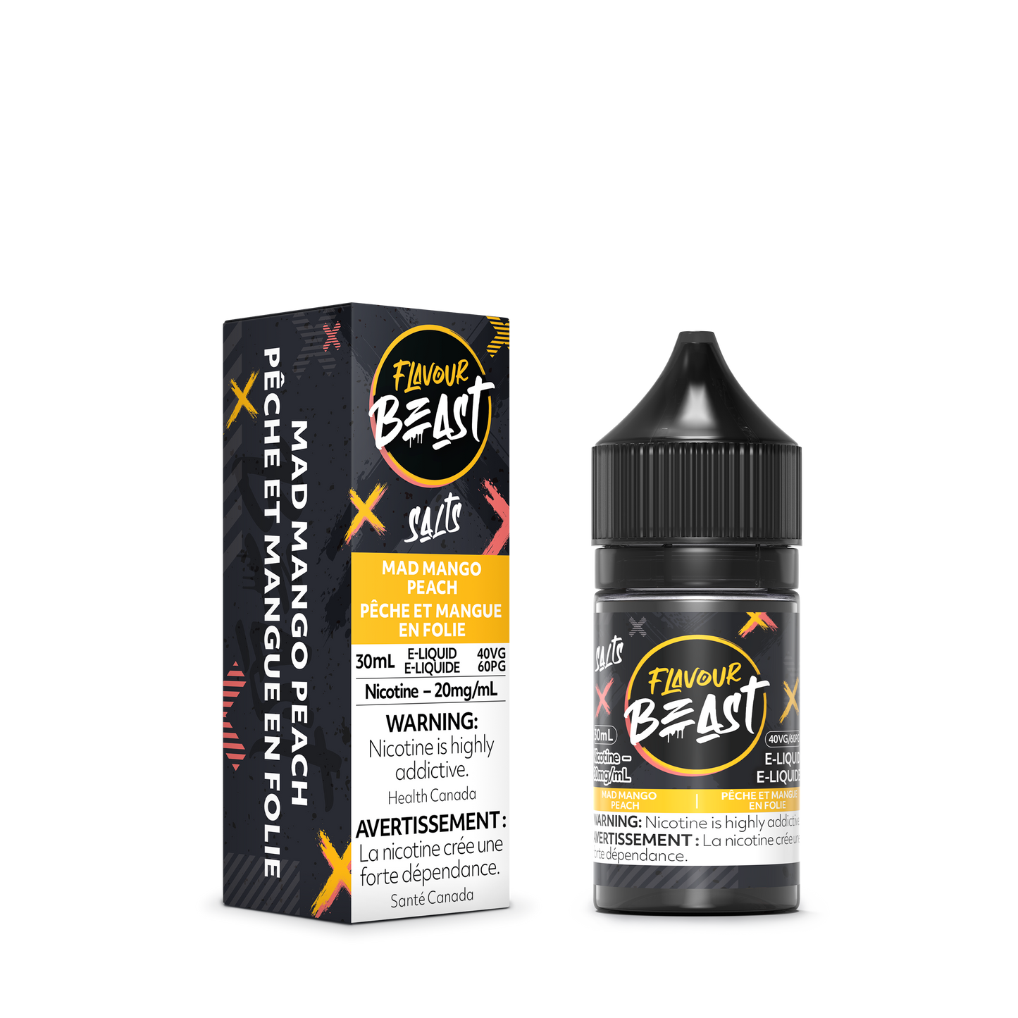 Flavour Beast Salt 20mg/ml - Mad Mango Peach