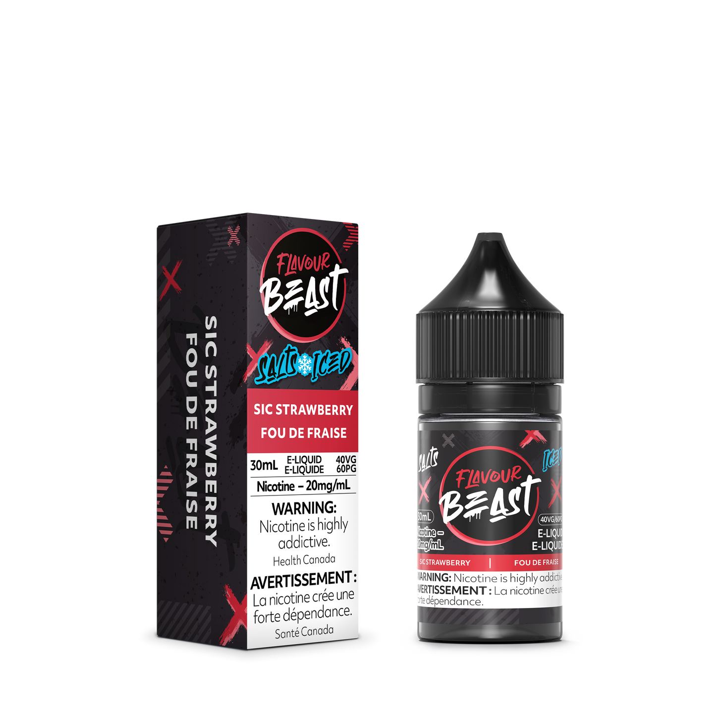 Flavour Beast Salt 20mg/ml - Sic Strawberry Iced