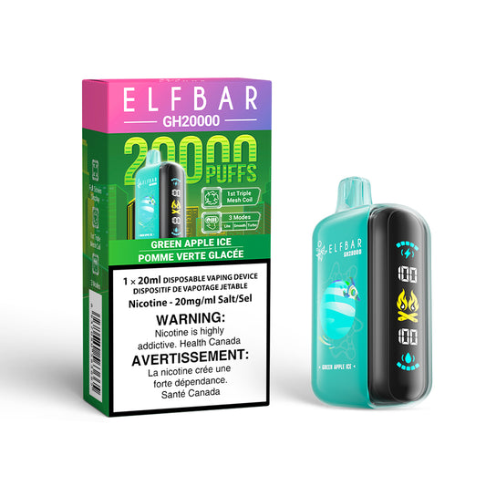 Elf Bar GH20K Disposable Vape - Green Apple Ice