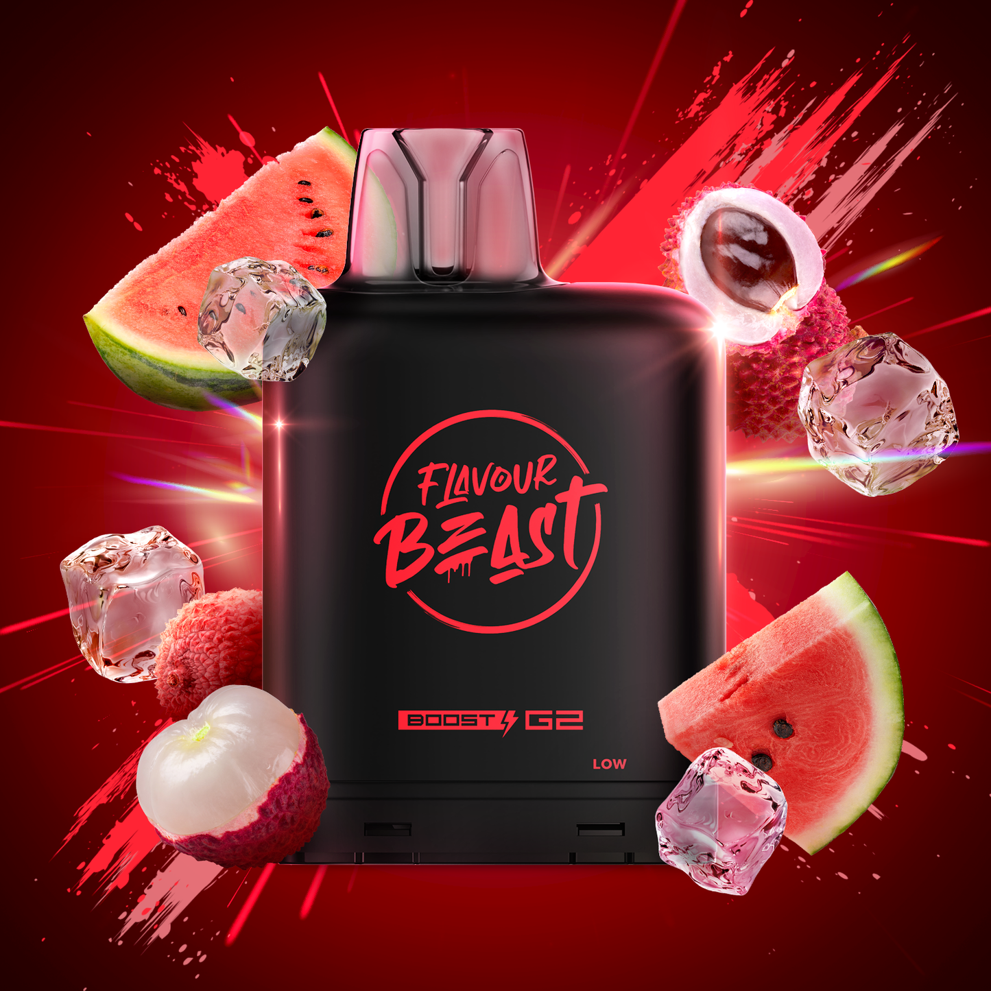 Level X Flavour Beast Boost G2 Pod - Lit Lychee Watermelon Iced