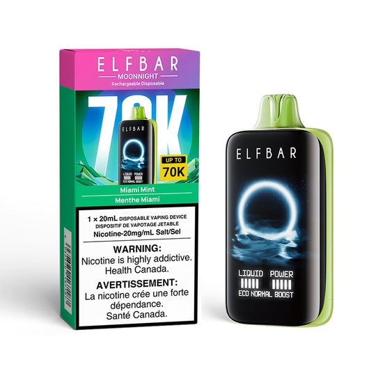 Elf Bar MoonNight 70K Disposable Vape - Miami Mint