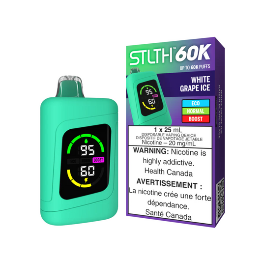 STLTH 60k Disposable Vape - White Grape Ice