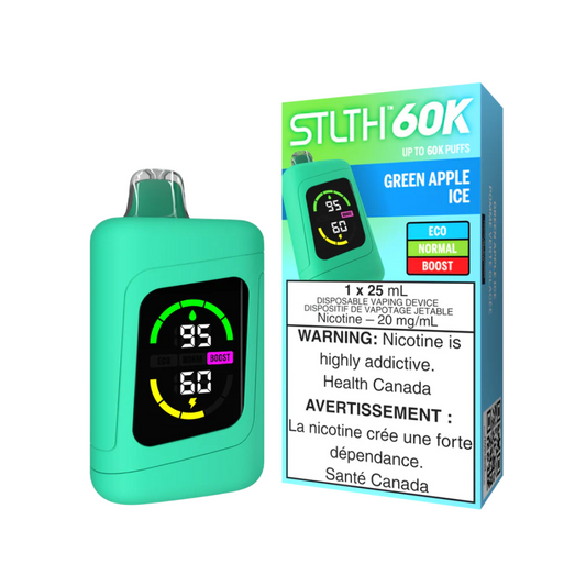 STLTH 60k Disposable Vape - Green Apple Ice