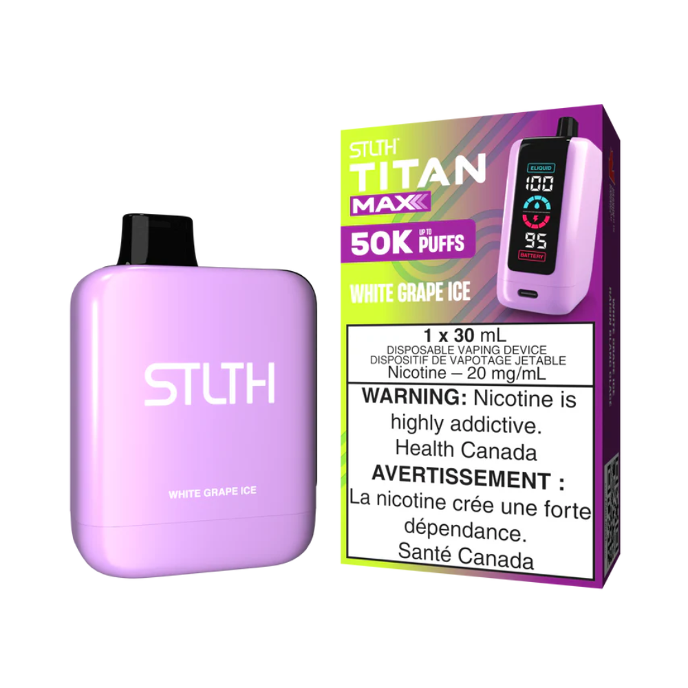 Stlth Titan Max 50K - White Grape Ice