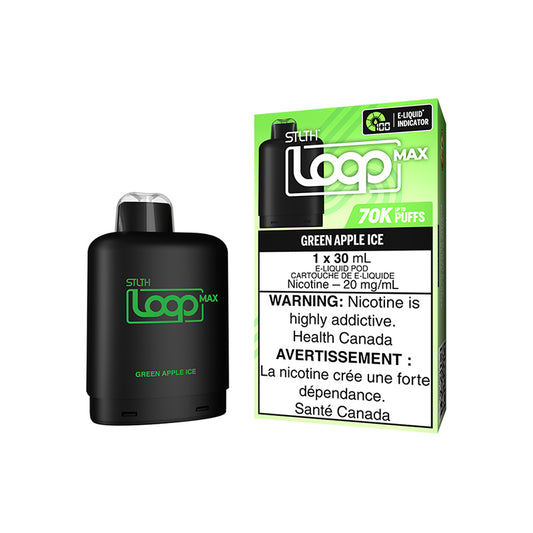 Stlth Loop Max 70K Pod - Green Apple Ice