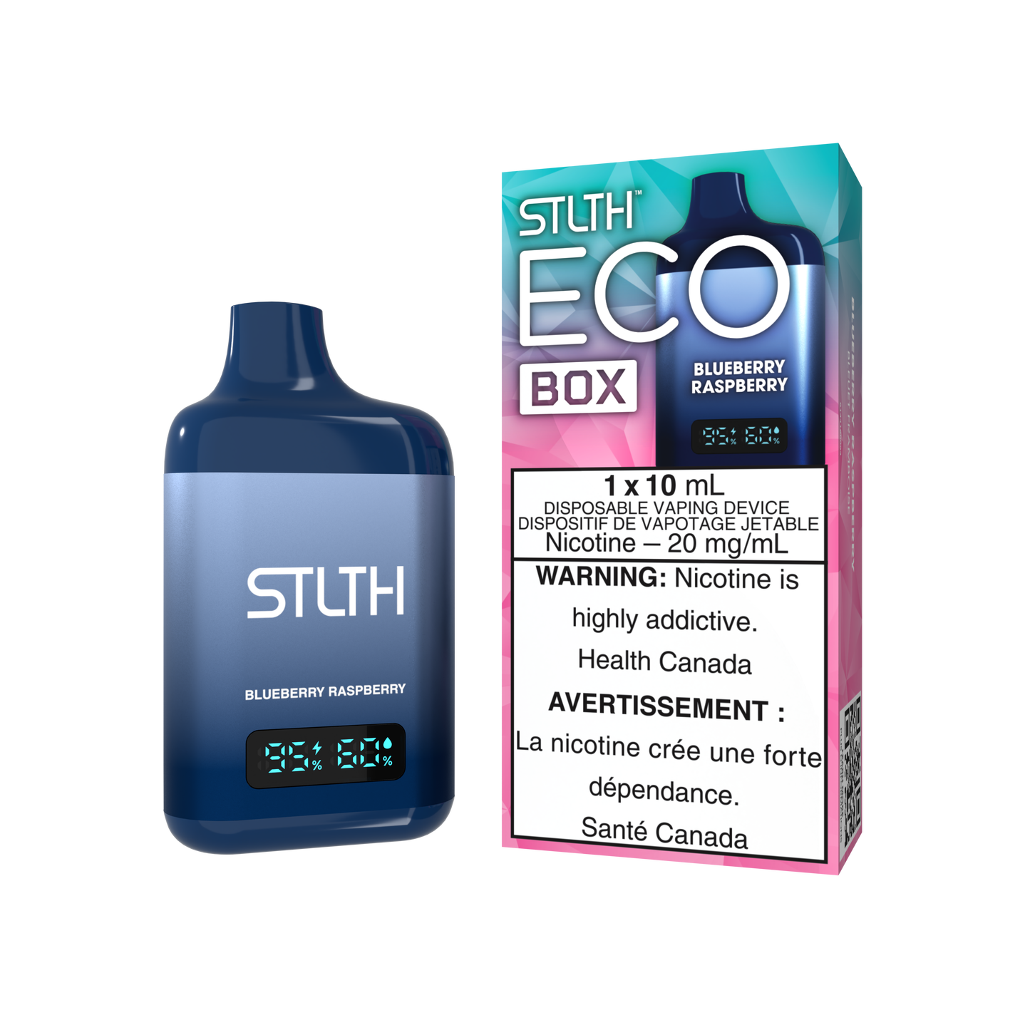 Stlth Eco Box 10ml - Blueberry Raspberry