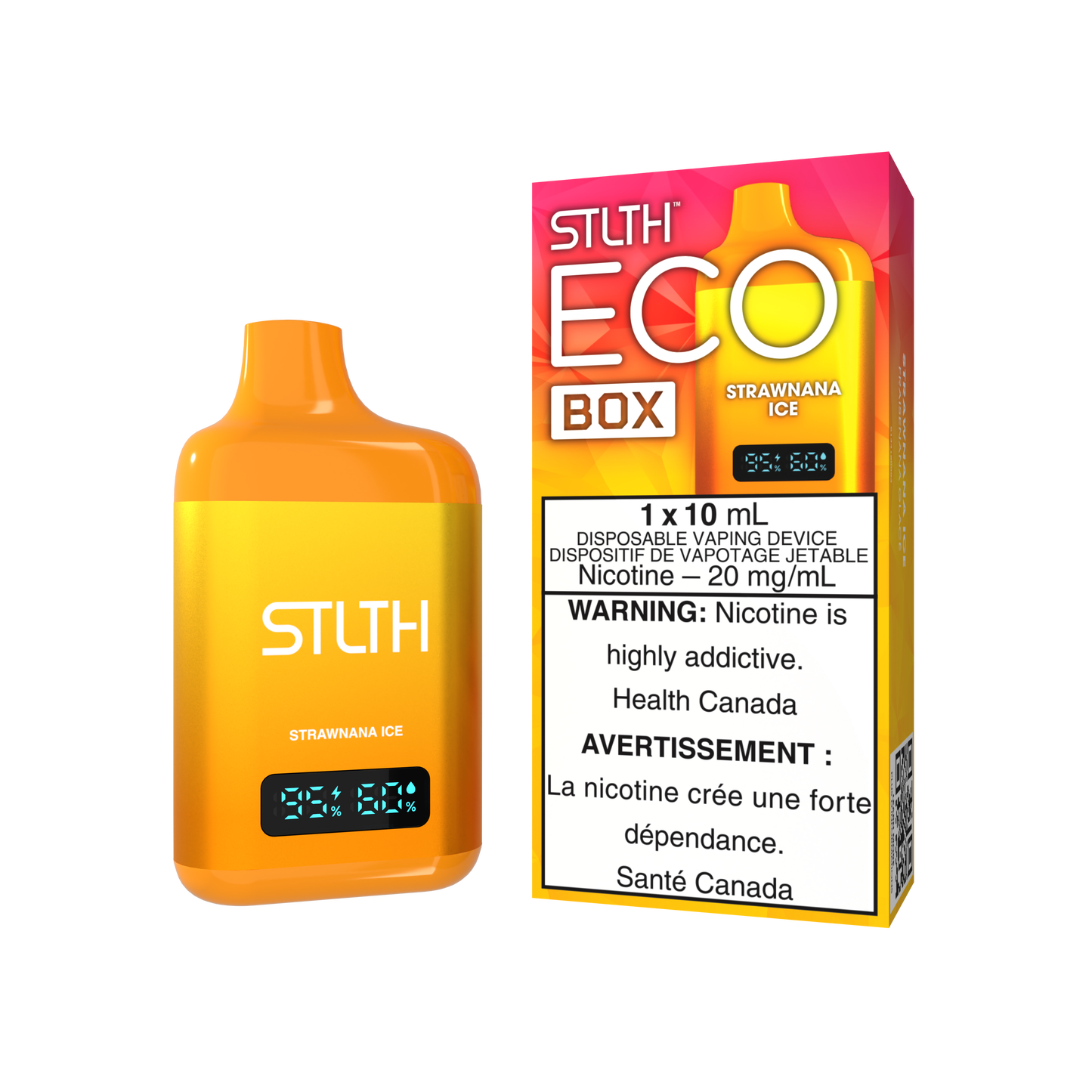 Stlth Eco Box 10ml - Strawnana Ice