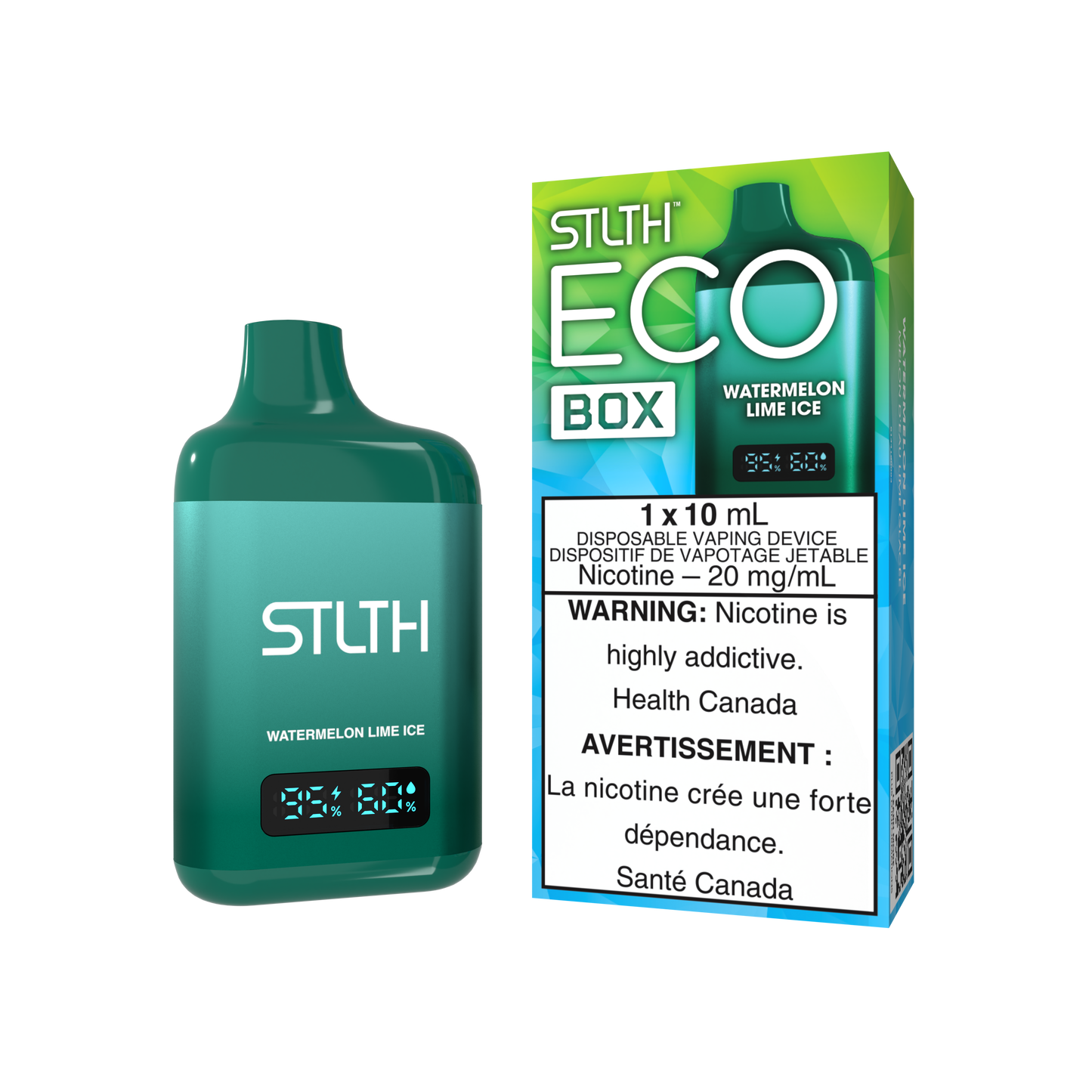 Stlth Eco Box 10ml - Watermelon Lime Ice