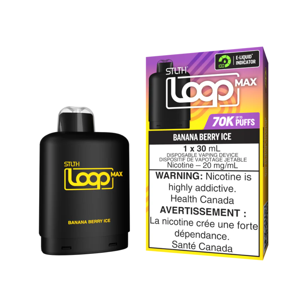 Stlth Loop Max 70K Pod - Banana Berry Ice