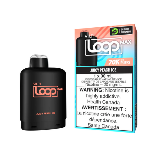 Stlth Loop Max 70K Pod - Juicy Peach Ice
