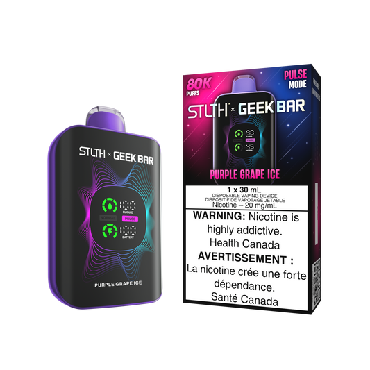 STLTH X GEEK BAR 80K DISPOSABLE - PURPLE GRAPE ICE