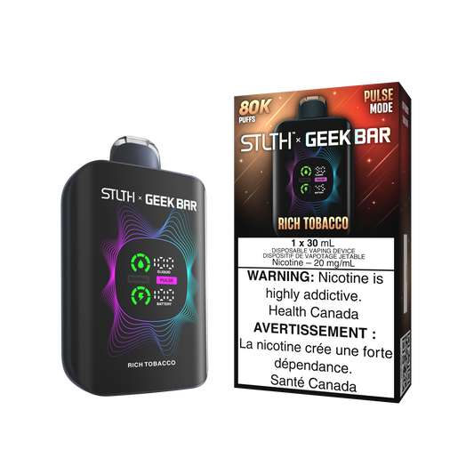 STLTH X GEEK BAR 80K DISPOSABLE - RICH TOBACCO