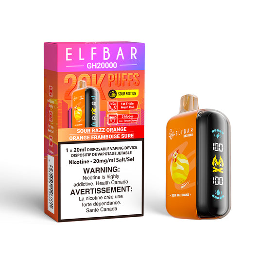 Elf Bar GH20K Disposable Vape - Sour Razz Orange