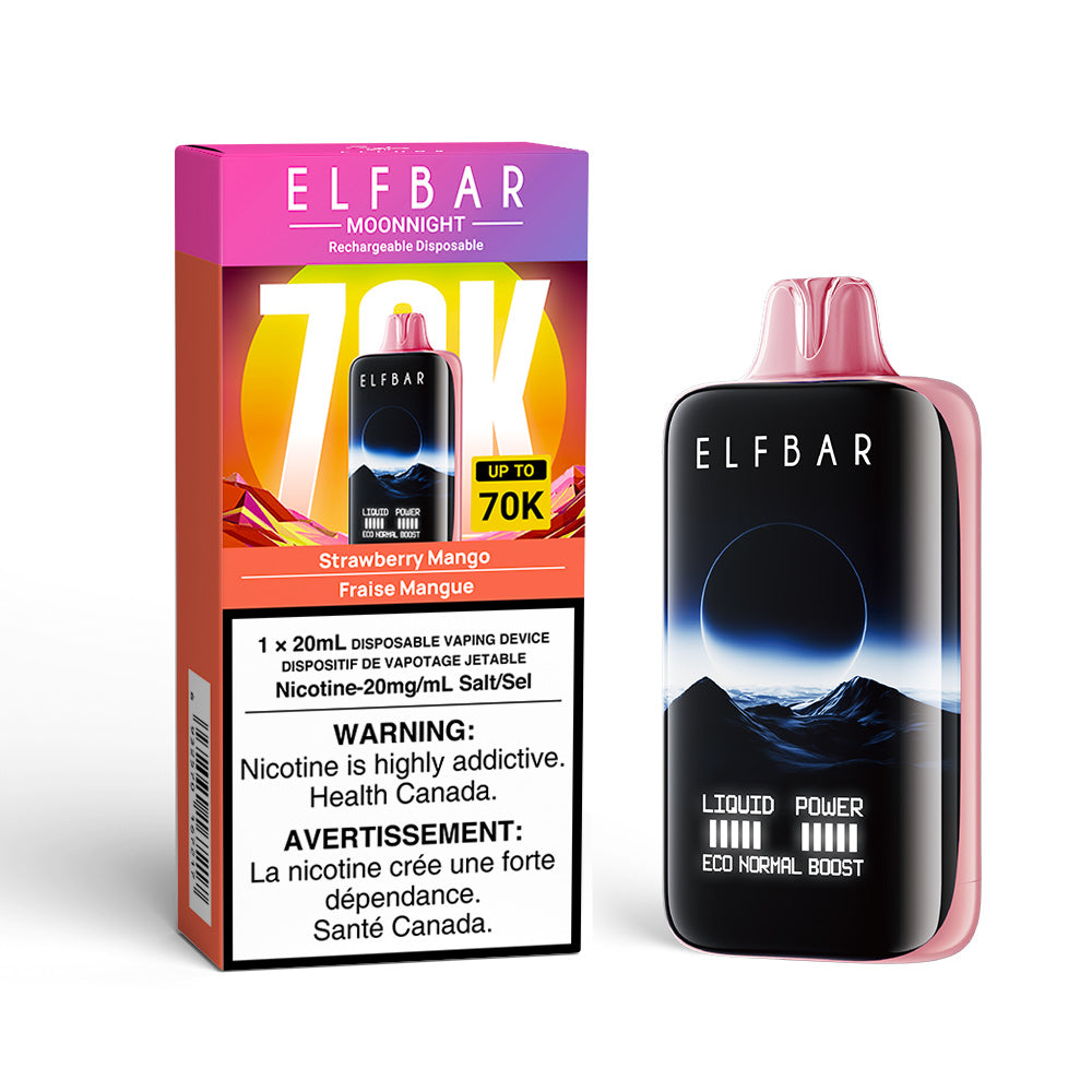 Elf Bar MoonNight 70K Disposable Vape - Strawberry Mango